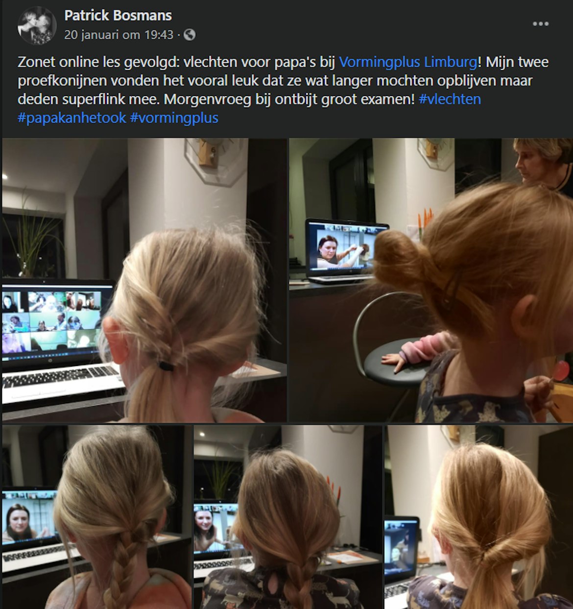 Haarvlechten voor vaders