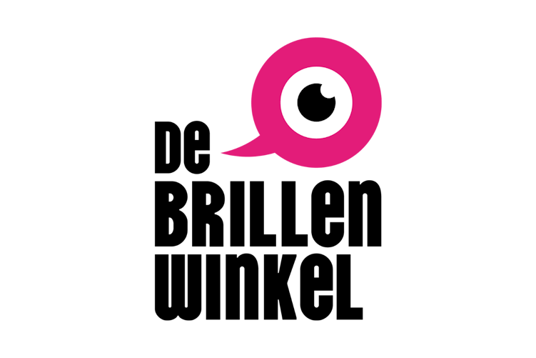 Logo De Brillenwinkel verticaal roze