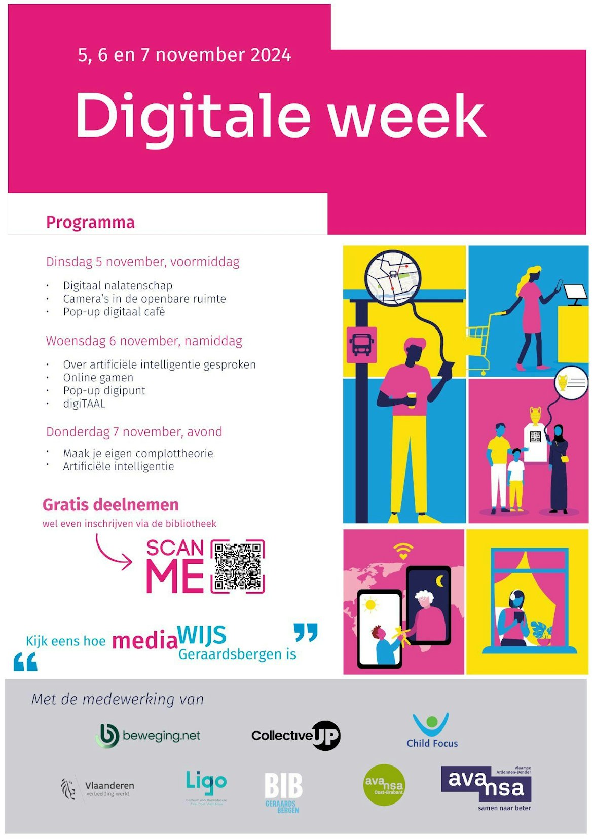 Affiche A3 event mediawijsheid