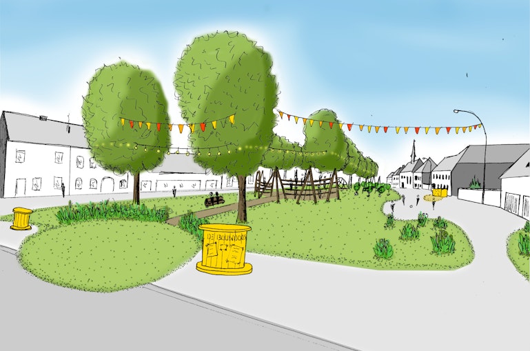 Schets opgewerkt De Bouwdoos Velzeke