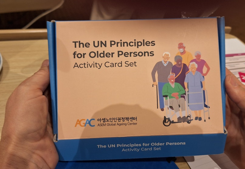 The UN Principles for older persons activiteitenkaartjes