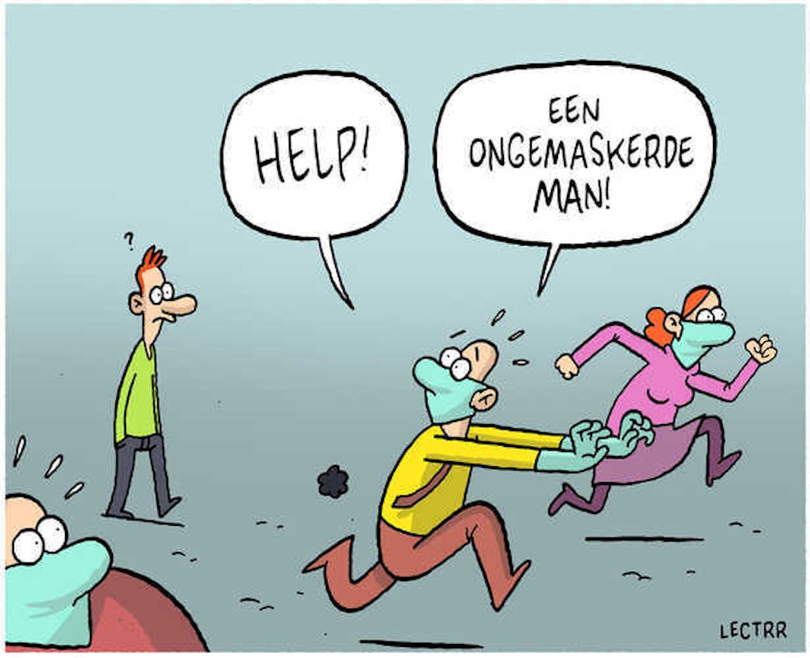 H500q50 ST gemaskerde man